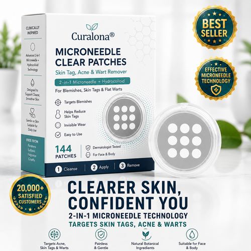 ✨Curalona®2-in-1 Microneedle & Hydrocolloid Patch🍀