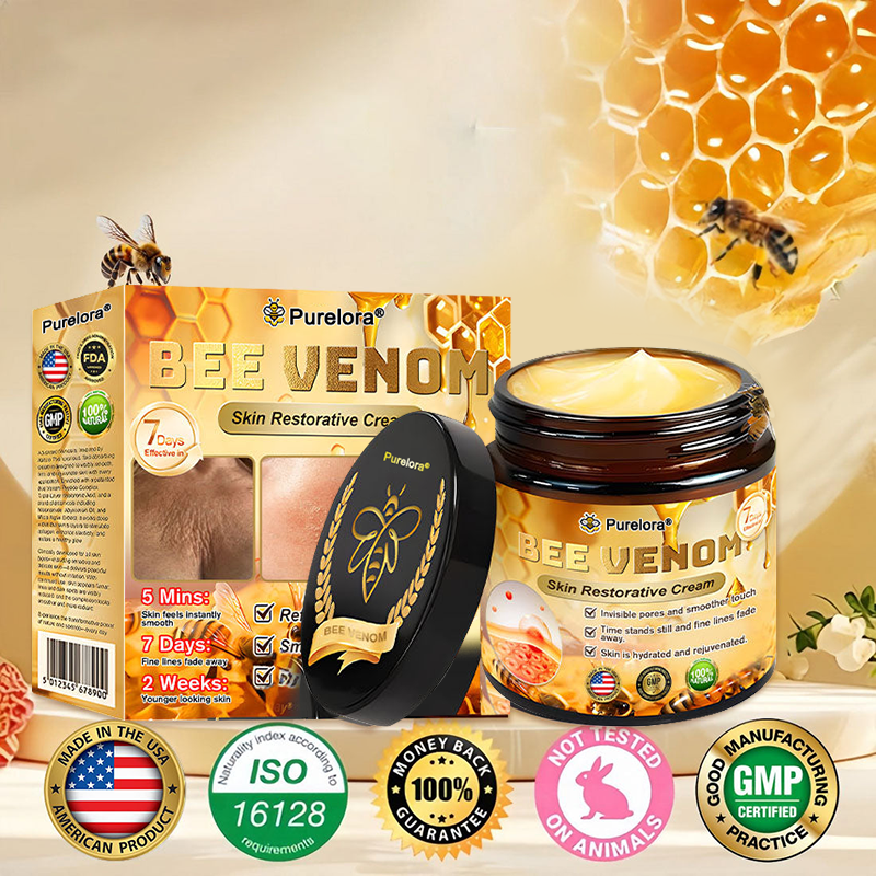 "Made and Shipped from America🔥|✅ Official Store✨Purelora® Bee Venom Skin Restorative Cream 🔥 LAST DAY 80% OFF 💎"