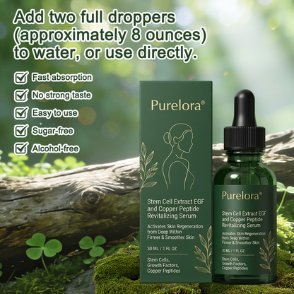 Stem Cell–Derived Purelora®  EGF & Copper Peptide Activating Serum  (Deeply activates skin renewal from within for firmer, smoother-looking skin)