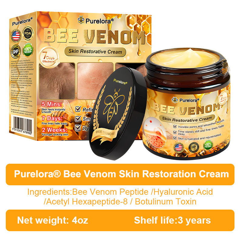 "Made and Shipped from America🔥|✅ Official Store✨Purelora® Bee Venom Skin Restorative Cream 🔥 LAST DAY 80% OFF 💎"