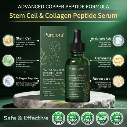 Stem Cell–Derived Purelora®  EGF & Copper Peptide Activating Serum  (Deeply activates skin renewal from within for firmer, smoother-looking skin)