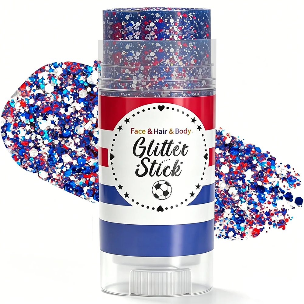 StarSpangle Sparkle 4th of July Glitter Stick: Red, White & Blue Body & Hair Sparkle
