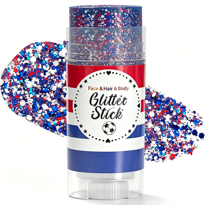 StarSpangle Sparkle 4th of July Glitter Stick: Red, White & Blue Body & Hair Sparkle