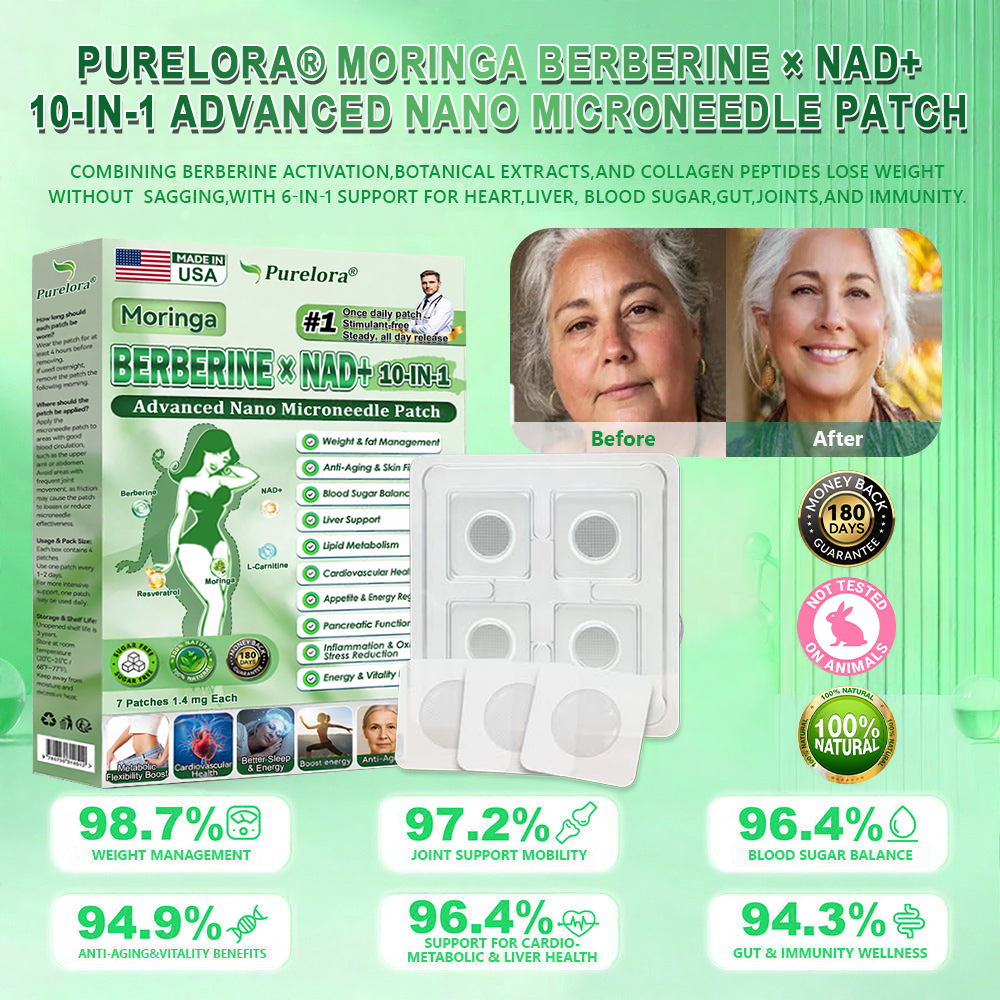 👩‍⚕️[FDA-Registered & GMP Certified]| 𝑷𝒖𝒓𝒆𝒍𝒐𝒓𝒂® 𝙈𝒐𝒓𝒊𝒏𝒈𝗮 · 𝗕𝗲𝗿𝗯𝐞𝐫𝐢𝐧𝙚 × 𝙉𝑨𝑫+ 𝟏𝟎-𝙞𝙣-1 𝘼𝒅𝒗𝒂𝒏𝒄𝒆𝐝 𝐍𝐚𝐧𝙤 𝙈𝙞𝙘𝙧𝙤𝙣𝒆𝒆𝒅𝒍𝐞 𝐏𝐚𝐭𝙘𝙝 🇺🇸|𝘉𝘢𝘤𝘬𝘦𝘥 𝘣𝘺 𝘴𝘤𝘪𝘦𝘯𝘤𝘦 | 10-𝗂𝗇-𝟣 𝖿𝗈𝗋𝗆𝗎𝗅𝖺 | 𝑅𝑒𝑠𝑢𝑙𝑡𝑠 𝑖𝑛 7 𝑑𝑎𝑦𝑠 ⏳