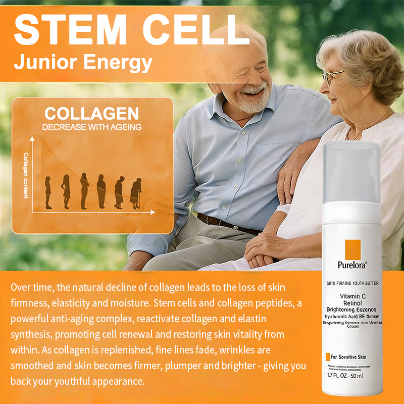 Purelora® Stem Cell Extract EGF and Copper Peptide Revitalizing Essence Cream (deeply activates the skin's internal regeneration, makes the skin firmer and smoother)