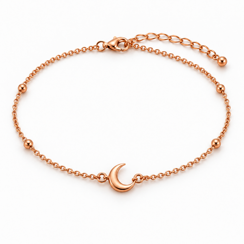 Trevonique® Solstice Crescent Copper Anklet
