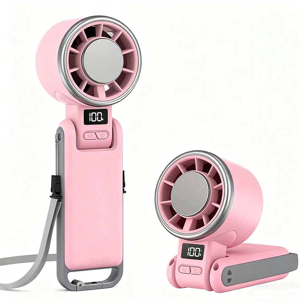 Cool Fan,Ice-CoolingTurbo Fan|5-SpeedHandheld Portable Fan -12H RechargeablePersonal Cooling Fan forTravel, Outdoor,Camping & Hiking IPerfect Gift for Him & Her(Black),Summer&PartyEssentials summerwins