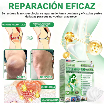 🔥🧪[Registrado en la FDA y Certificado en Buenas Prácticas de Fabricación (GMP)] | Purlora® Maravilla Matutina · Berberina × NAD+ Parche de Nanomicroagujas Avanzado 10 en 1 🇺🇸 | Respaldado por la ciencia | Fórmula 10 en 1 | Resultados en 7 días ⏳
