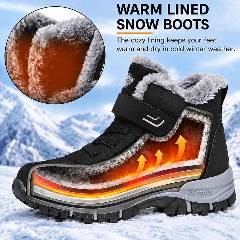 🔥 Bestseller 2026 – Today Only: 80% Off 🏆 Women’s Winter Boots with Warm Plush Lining, Stabilizing Ankle Support & Non-Slip Tread Sole