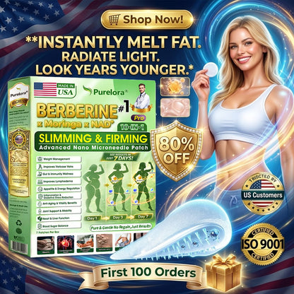 𝐎𝐟𝐟𝐢𝐜𝐢𝐚𝐥 𝐔𝐒 𝐒𝐭𝐨𝐫𝐞 🇺🇸  | 🧑‍⚕️🩺 𝐏𝐮𝐫𝐞𝐥𝐨𝐫𝐚® Moringa · Berberine × NAD+ 𝟏𝟎-𝐢𝐧-𝟏 𝐀𝐝𝐯𝐚𝐧𝐜𝐞𝐝 𝐍𝐚𝐧𝐨 𝐌𝐢𝐜𝐫𝐨𝐧𝐞𝐞𝐝𝐥𝐞 𝐏𝐚𝐭𝐜𝐡 — 𝐎𝐧𝐜𝐞 𝐃𝐚𝐢𝐥𝐲, 𝐕𝐢𝐬𝐢𝐛𝐥𝐞 𝐑𝐞𝐬𝐮𝐥𝐭𝐬 𝐢𝐧 𝟕 𝐃𝐚𝐲𝐬