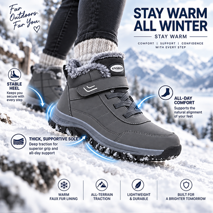 🔥 Bestseller 2026 – Today Only: 80% Off 🏆 Women’s Winter Boots with Warm Plush Lining, Stabilizing Ankle Support & Non-Slip Tread Sole