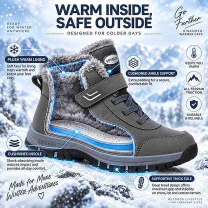 🔥 Bestseller 2026 – Today Only: 80% Off 🏆 Women’s Winter Boots with Warm Plush Lining, Stabilizing Ankle Support & Non-Slip Tread Sole