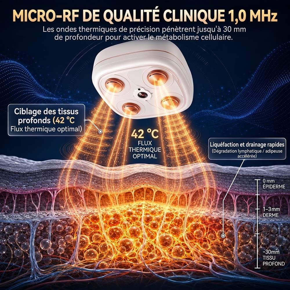 Mresio® ✨ Appareil de remodelage corporel et de drainage lymphatique par micro-radiofréquence