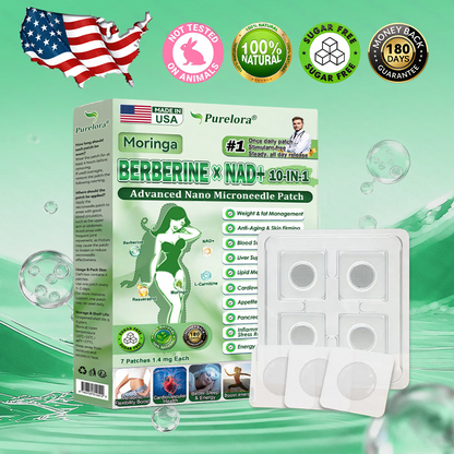👩‍⚕️[FDA-Registered & GMP Certified]| 𝑷𝒖𝒓𝒆𝒍𝒐𝒓𝒂® 𝙈𝒐𝒓𝒊𝒏𝒈𝗮 · 𝗕𝗲𝗿𝗯𝐞𝐫𝐢𝐧𝙚 × 𝙉𝑨𝑫+ 𝟏𝟎-𝙞𝙣-1 𝘼𝒅𝒗𝒂𝒏𝒄𝒆𝐝 𝐍𝐚𝐧𝙤 𝙈𝙞𝙘𝙧𝙤𝙣𝒆𝒆𝒅𝒍𝐞 𝐏𝐚𝐭𝙘𝙝 🇺🇸|𝘉𝘢𝘤𝘬𝘦𝘥 𝘣𝘺 𝘴𝘤𝘪𝘦𝘯𝘤𝘦 | 10-𝗂𝗇-𝟣 𝖿𝗈𝗋𝗆𝗎𝗅𝖺 | 𝑅𝑒𝑠𝑢𝑙𝑡𝑠 𝑖𝑛 7 𝑑𝑎𝑦𝑠 ⏳