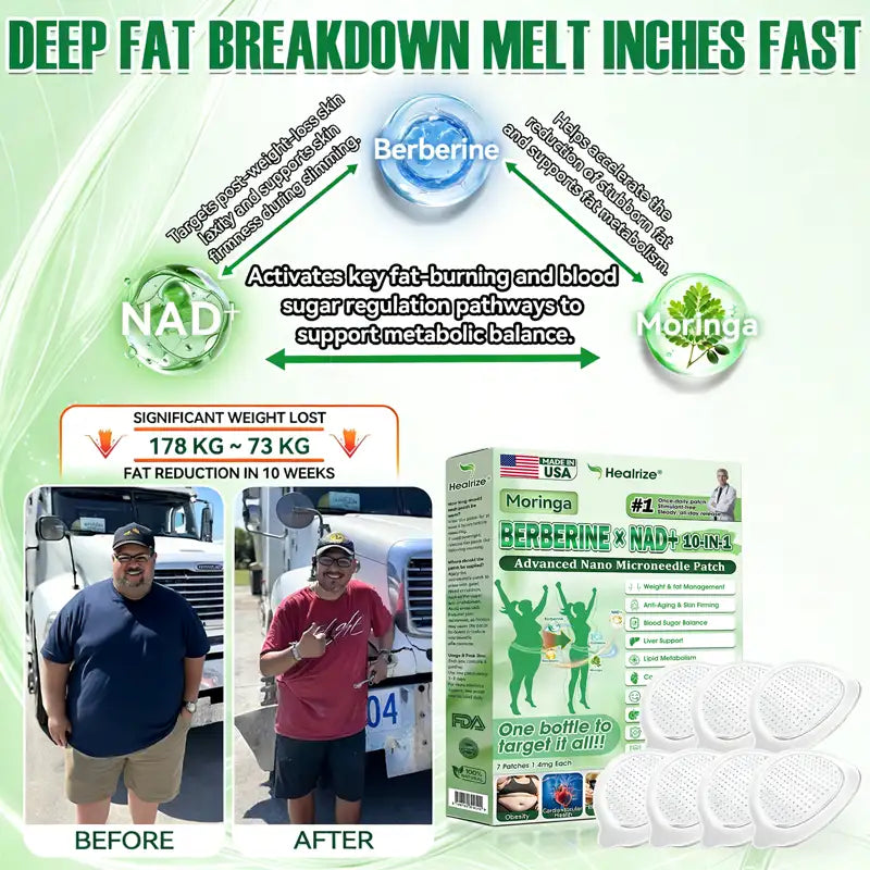 🇺🇸 𝐎𝐟𝐟𝐢𝐜𝐢𝐚𝐥 𝐔𝐒 𝐒𝐭𝐨𝐫𝐞 | 🧑‍⚕️🩺𝐇𝐞𝐚𝐥𝐫𝐢𝐳𝐞® Moringa · Berberine × NAD+ 𝟏𝟎-𝐢𝐧-𝟏 𝐀𝐝𝐯𝐚𝐧𝐜𝐞𝐝 𝐍𝐚𝐧𝐨 𝐌𝐢𝐜𝐫𝐨𝐧𝐞𝐞𝐝𝐥𝐞 𝐏𝐚𝐭𝐜𝐡 — 𝐎𝐧𝐜𝐞 𝐃𝐚𝐢𝐥𝐲, 𝐕𝐢𝐬𝐢𝐛𝐥𝐞 𝐑𝐞𝐬𝐮𝐥𝐭𝐬 𝐢𝐧 𝟕 𝐃𝐚𝐲𝐬