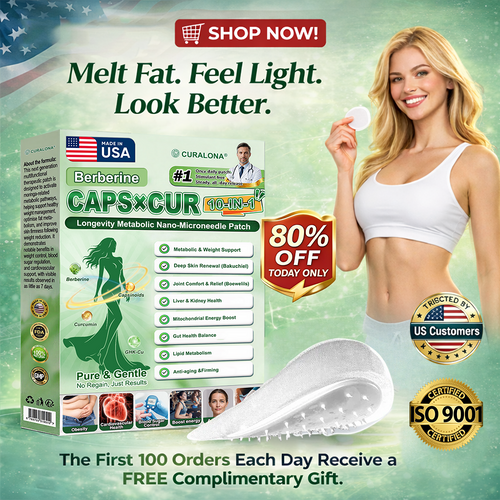 🔥 New Arrival |Curalona® Triple Action Microneedle Patch – Berberine & NAD+ for Metabolic Support, Bakuchiol for Skin Renewal, Boswellia for Joint Comfort – Transdermal Day & Night Microneedle Patch for Women & Men – 7 Patches