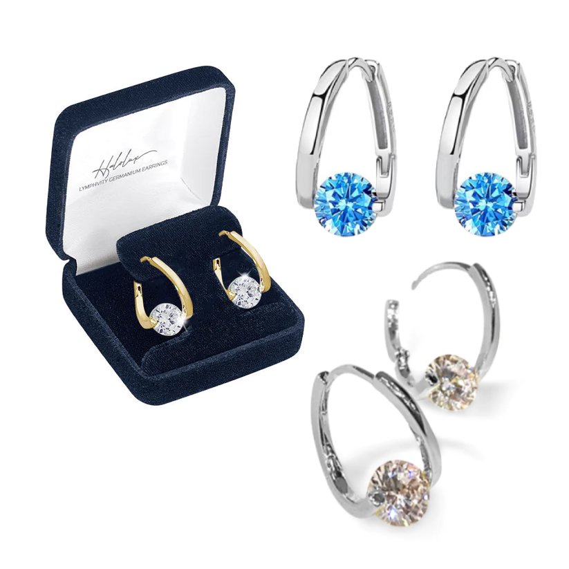 📢🔥LAST DAY SALE-80% OFF 丨CZTICLE®Lymphvity MagneTherapy Germanium Earrings