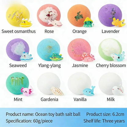 🌈12-Pack Ocean Surprise Bath Bombs