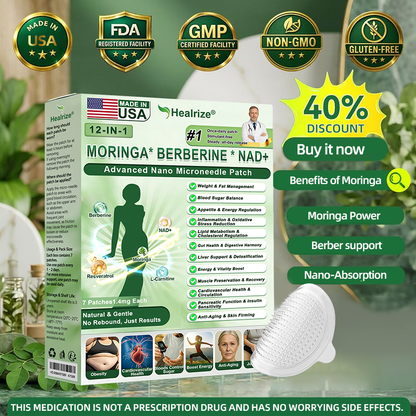 📢🔬𝑶𝒇𝒇𝒊𝒄𝒊𝒂𝒍 𝑺𝒕𝒐𝒓𝒆  | 👩‍⚕️ H𝐞a𝐥r𝐢z𝐞® 1𝟐-𝐈N-1 M𝐨r𝐢n𝐠a * B𝐞r𝐛e𝐫i𝐧e * N𝐀D+ 𝐀d𝐯a𝐧c𝐞d N𝐚n𝐨 𝐌i𝐜r𝐨n𝐞e𝐝l𝐞 𝐏a𝐭c𝐡 (𝐎𝐧𝐜𝐞 𝐃𝐚𝐢𝐥𝐲, 𝐯𝐢𝐬𝐢𝐛𝐥𝐞 𝐜𝐡𝐚𝐧𝐠𝐞𝐬 𝐢𝐧 𝟕 𝐝𝐚𝐲𝐬） F𝐨r 𝐎𝐛𝐞𝐬𝐢𝐭𝐲, 𝐋o𝐨s𝐞 𝐒k𝐢n, 𝐃𝐢𝐚𝐛𝐞𝐭𝐞𝐬, 𝐒𝐥𝐞𝐞𝐩 𝐀𝐩𝐧𝐞𝐚, 𝐀𝐧𝐝 𝐉𝐨𝐢𝐧𝐭 𝐈𝐬𝐬𝐮𝐞𝐬