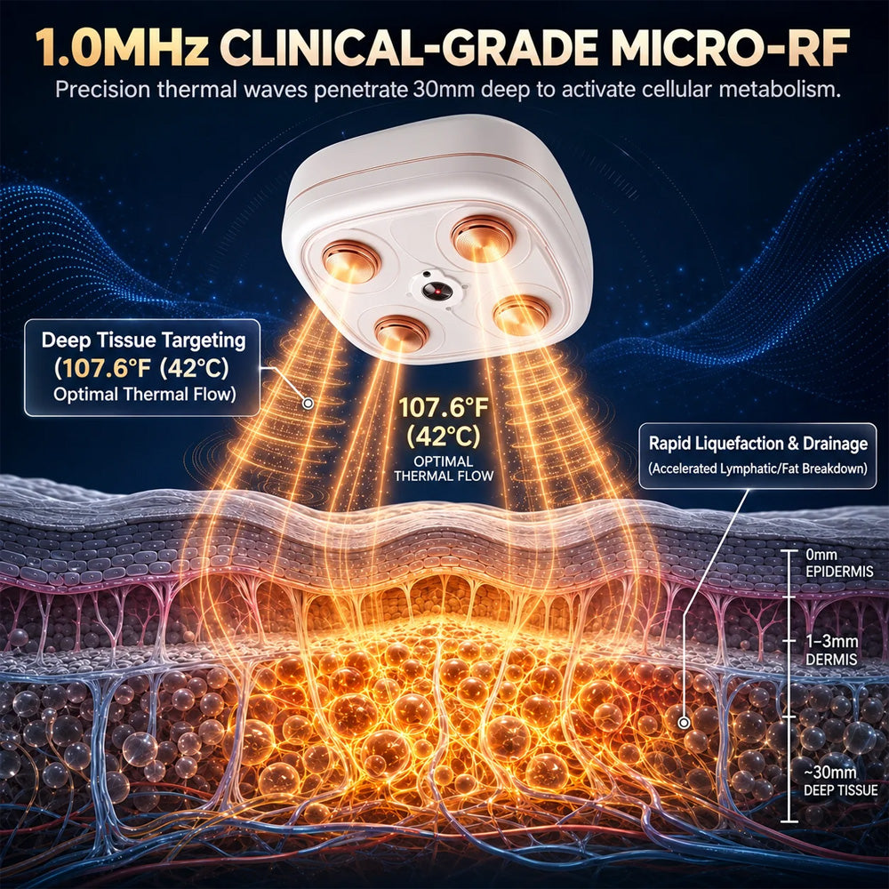Mresio® ✨ Dispositivo Micro-RF para Moldeado Corporal y Drenaje Linfático🪴