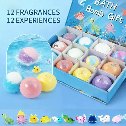 🌈12-Pack Ocean Surprise Bath Bombs