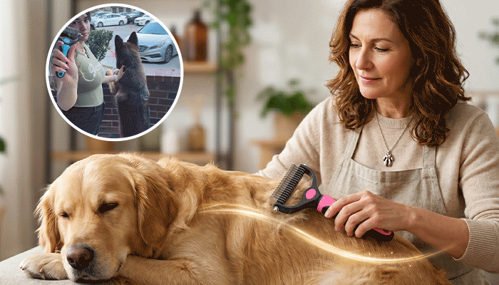 🐶🔥 Double-Sided Pet Hair Remover – Say Goodbye to Hair Everywhere! (🔥 Today Only: 80% OFF) 🐾