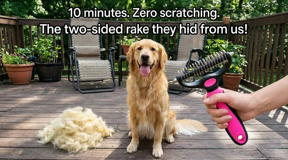 🐶🔥 Double-Sided Pet Hair Remover – Say Goodbye to Hair Everywhere! (🔥 Today Only: 80% OFF) 🐾