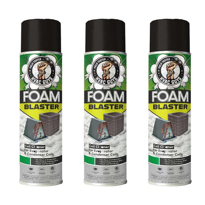 Foam Blaster AC Coil Cleaner Foam Spray | Air Conditioner Cleaning Foam Spray | Deep-Penetrating AC Coil Cleaner | No-Rinse Foam for Evaporator Coils & Light-Rinse Formula for Condenser Coils