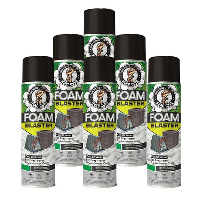 Foam Blaster AC Coil Cleaner Foam Spray | Air Conditioner Cleaning Foam Spray | Deep-Penetrating AC Coil Cleaner | No-Rinse Foam for Evaporator Coils & Light-Rinse Formula for Condenser Coils