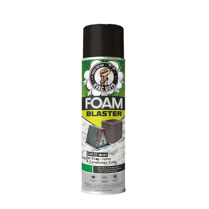 Foam Blaster AC Coil Cleaner Foam Spray | Air Conditioner Cleaning Foam Spray | Deep-Penetrating AC Coil Cleaner | No-Rinse Foam for Evaporator Coils & Light-Rinse Formula for Condenser Coils