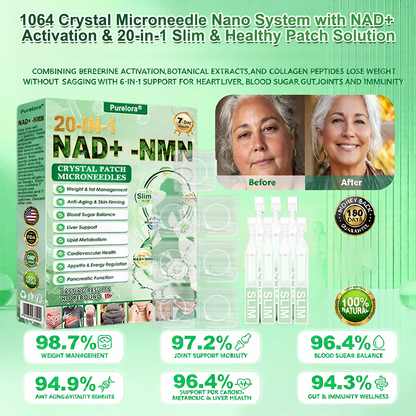 🔥New Arrival|Purelora®1064 Crystal Microneedle Nano System with NAD⁺ Activation & 20-in-1 Slim & Healthy Pacth Solution
