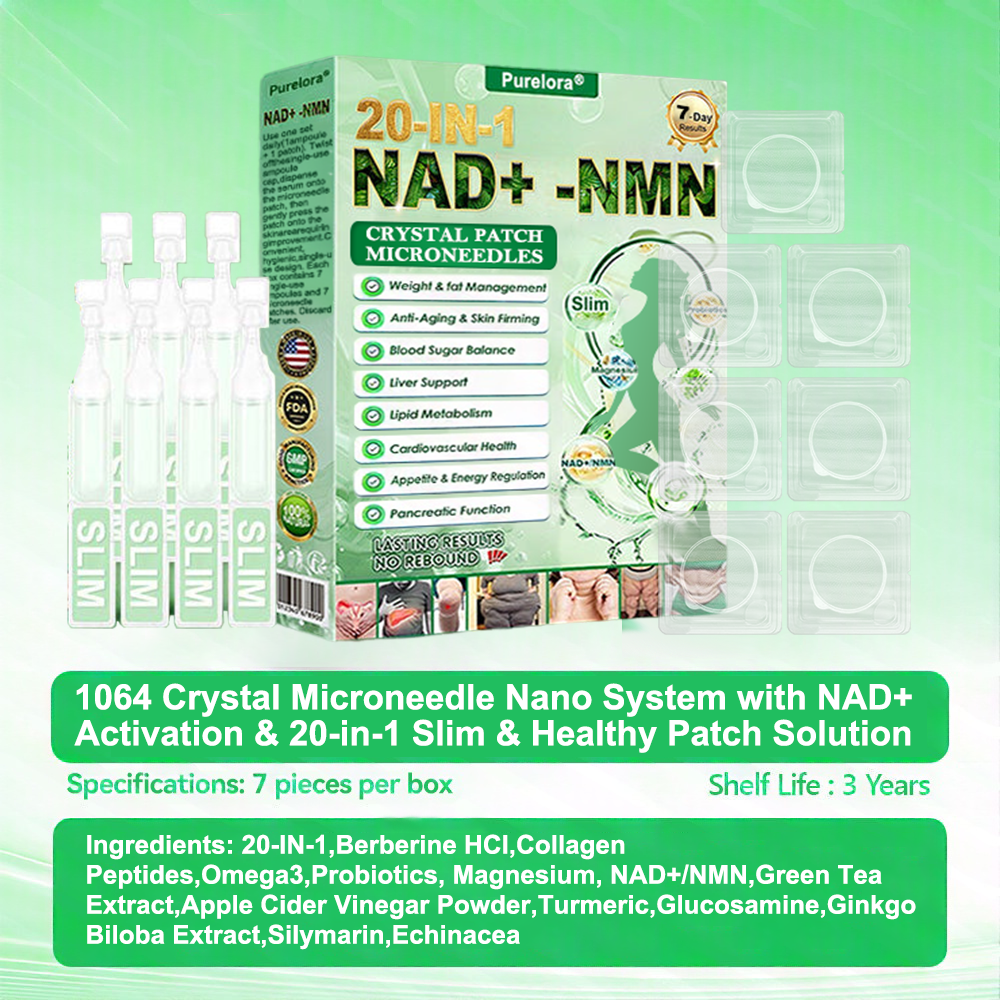 🔥New Arrival|Purelora®1064 Crystal Microneedle Nano System with NAD⁺ Activation & 20-in-1 Slim & Healthy Pacth Solution